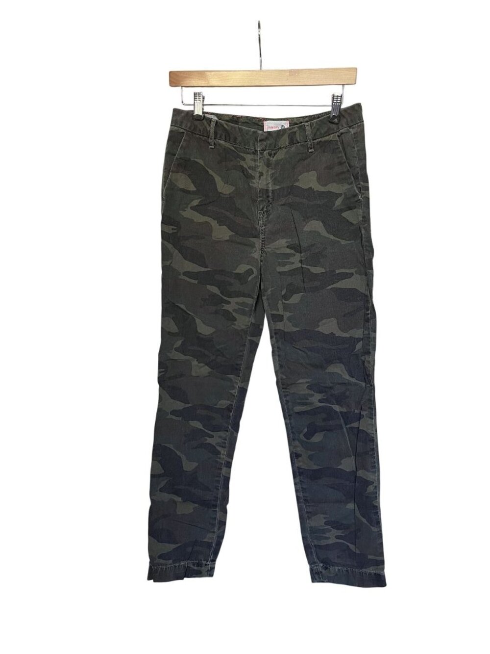 Sundry Womens Camouflage Cotton Pants Size 27 Slim Fit Green & Black
